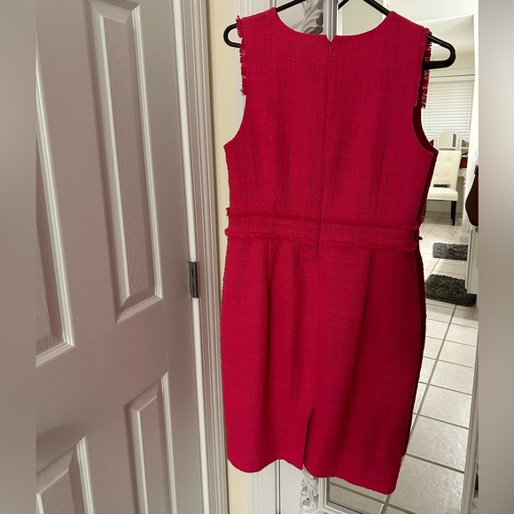 Hot Pink Tweed J. Crew Dress - Picture 2 of 5